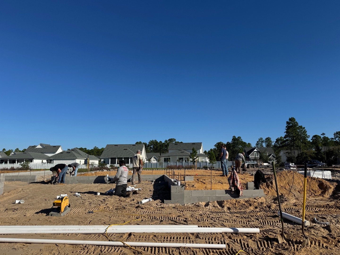 A strong foundation is the first step toward a beautiful home.  Our team is hard at work in @watersoundorigins, laying the groundwork for another thoughtfully built Huff Home. Quality craftsmanship starts from the ground up, and we’re proud to build in one of the most sought-after communities in the area.